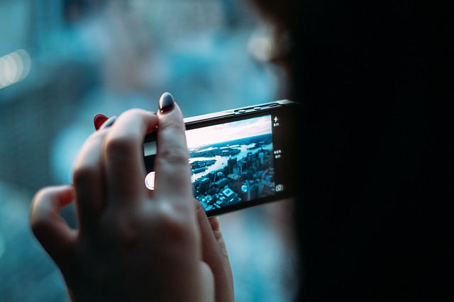 fotka řeky mobilem